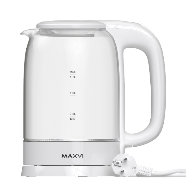 Электрический чайник Maxvi KE1741G white